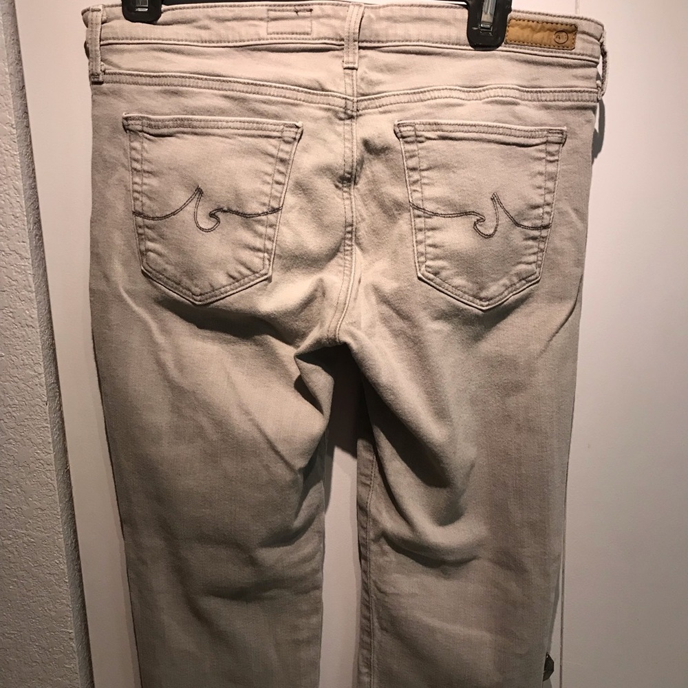 AG Stevie Ankle Jeans Light Gray